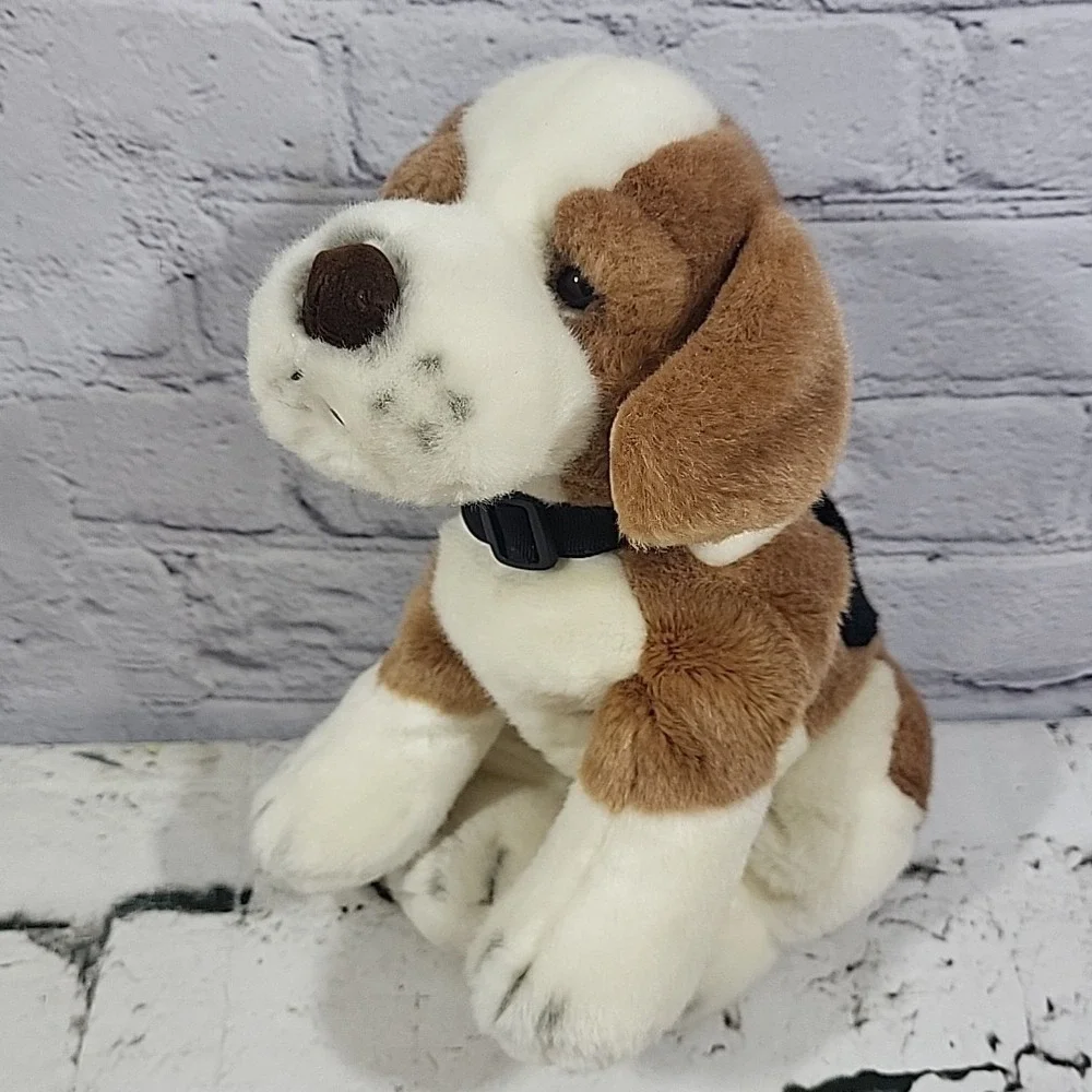Vintage 80s Russ Berrie The Beagle‎ Puppy Dog Plush Beanbag Stuffed Animal